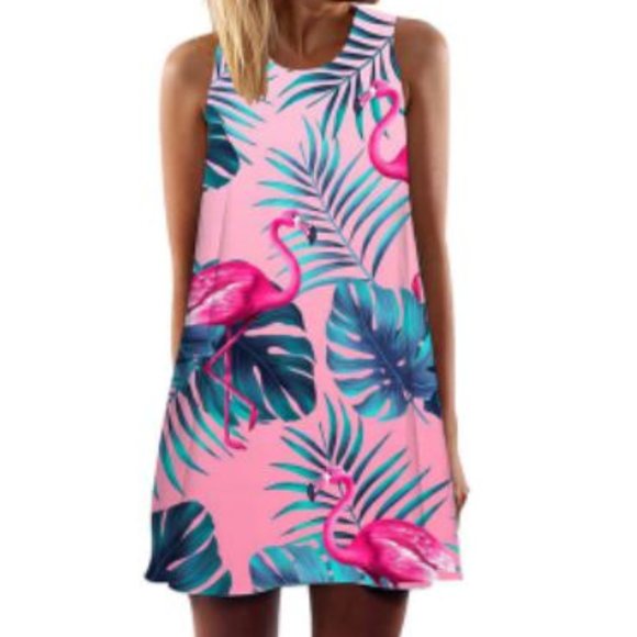 Animal Print Mini Dress - Picture 1 of 3